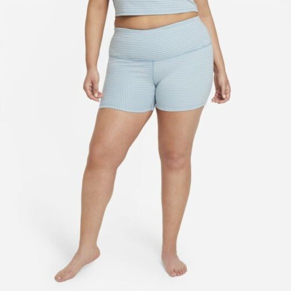 Nike gingham bike shorts plus size spandex workout shorts size 3X - Picture 1 of 9